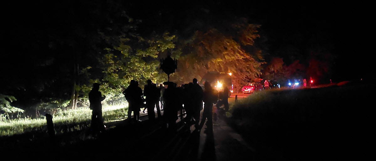 Drosendorfer_Wallfahrt, erste Rast nach Lindacher Berg
